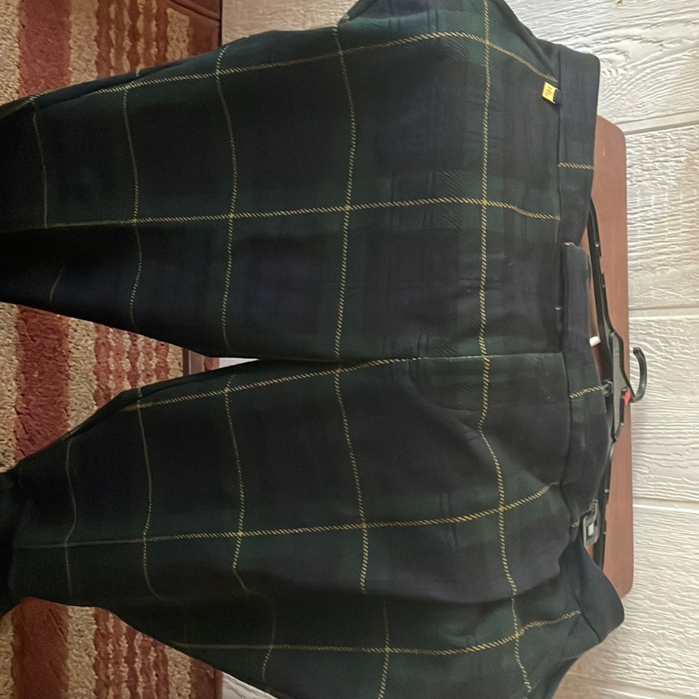 LAUREN Ralph Lauren Plus size 2x dress plaid pants with green/black/blue